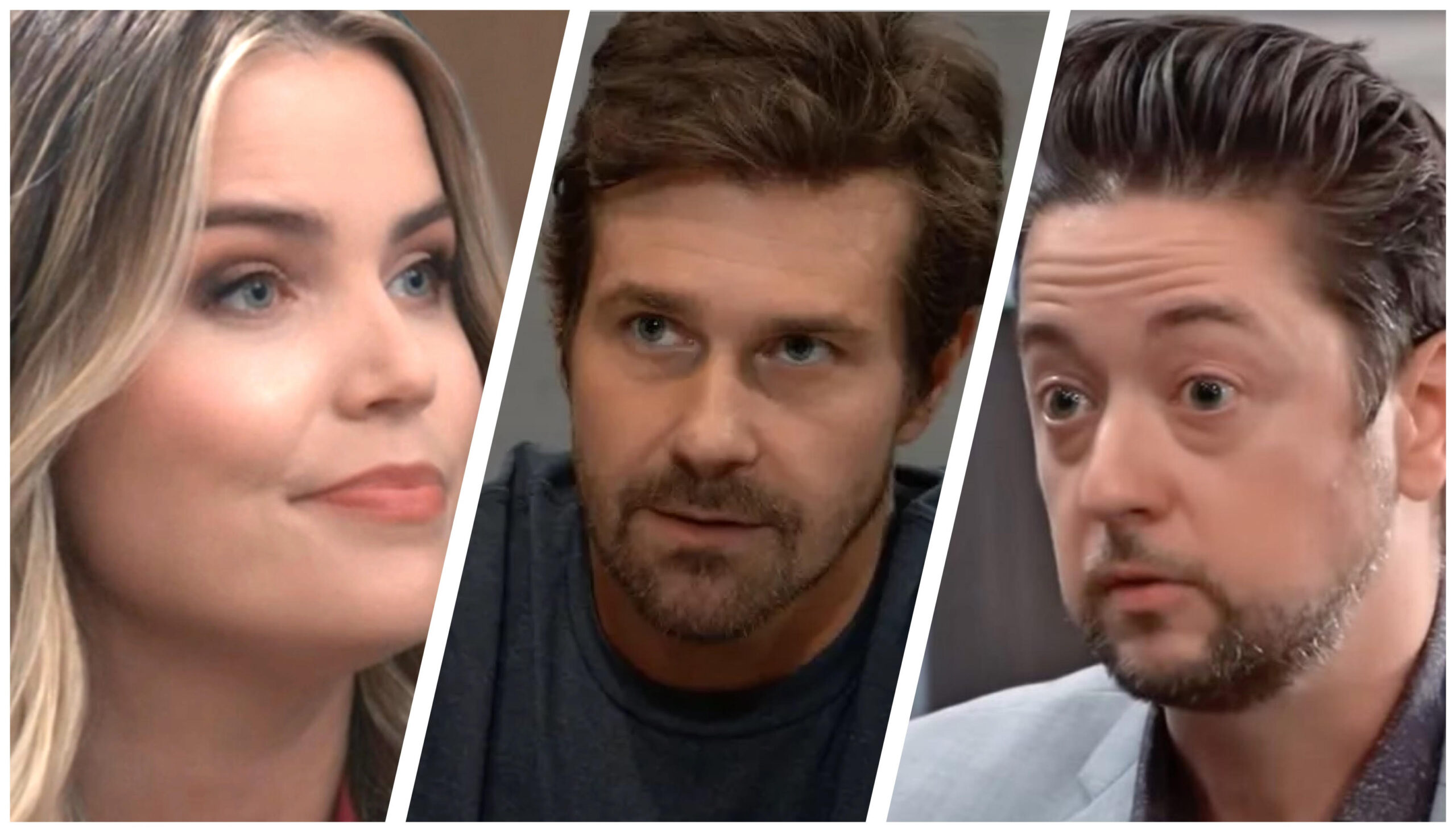 General Hospital spoilers Sasha Gilmore in the center Damian Spinelli on the left Cody Bell on the right
