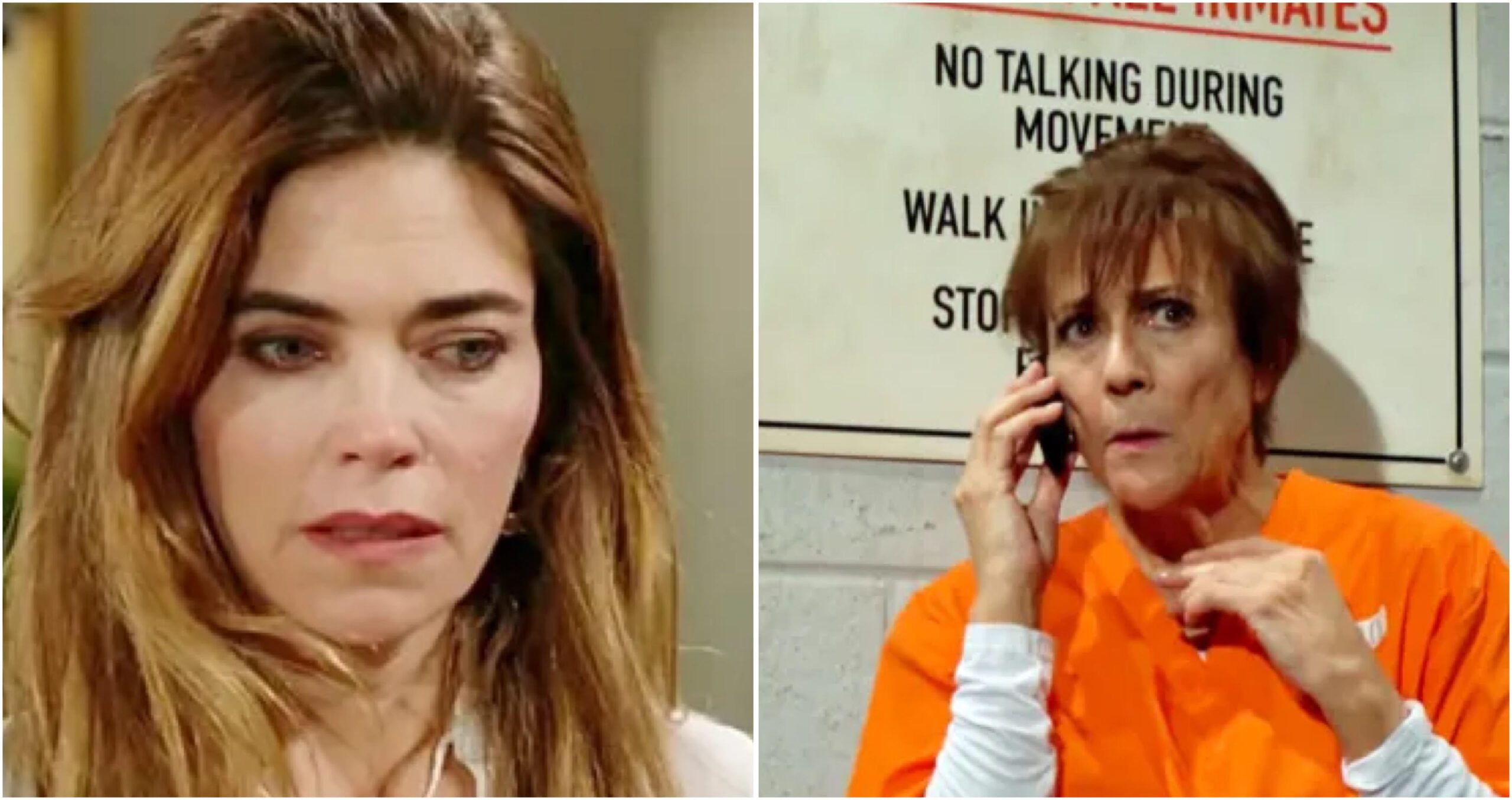 The Young and the Restless spoilers Colleen Zenk as Jordan Amelia Heinle as Victoria Newman
