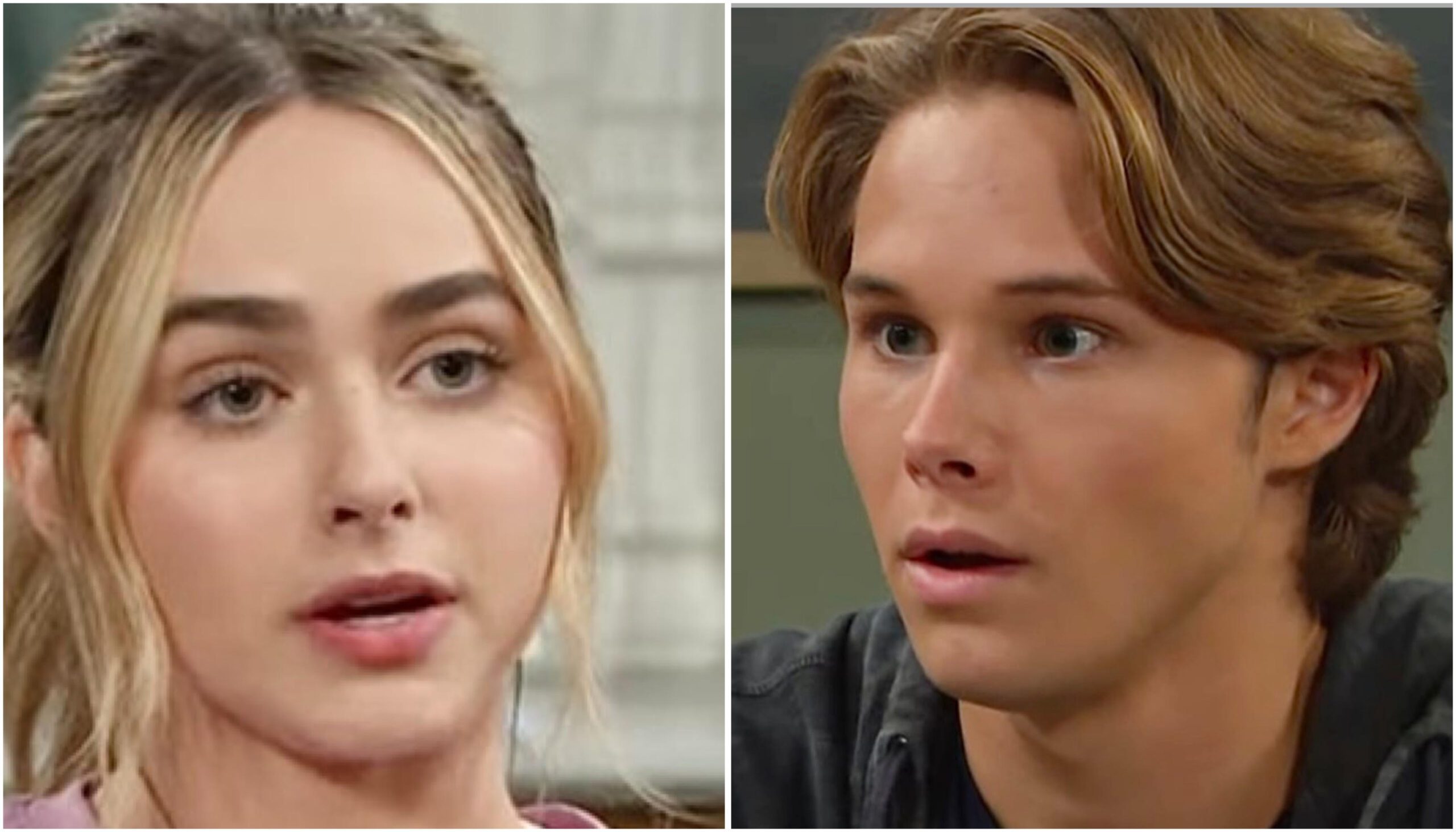 Days of Our Lives spoilers featuring Holly Jonas and Tate Black looking troubled