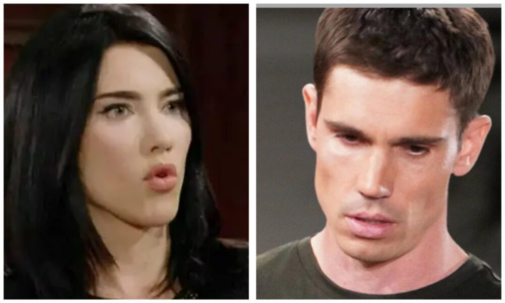 The Bold and the Beautiful spoilers Steffy Forrester and John Finn Finnegan clash over Sheilas memorial