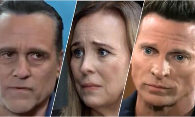 Sonny Corinthos Laura Spencer and Jason Morgan in tense standoff