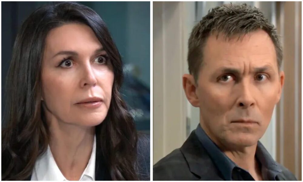 General Hospital spoilers Anna Devane and Valentin Cassadine in a tense dinner scene