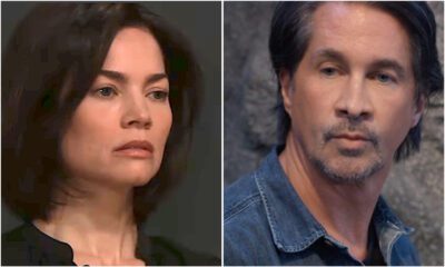 General Hospital spoilers featuring a devastated Elizabeth Webber a guilty Hamilton Finn and an unknown woman in a dramatic betrayal scene
