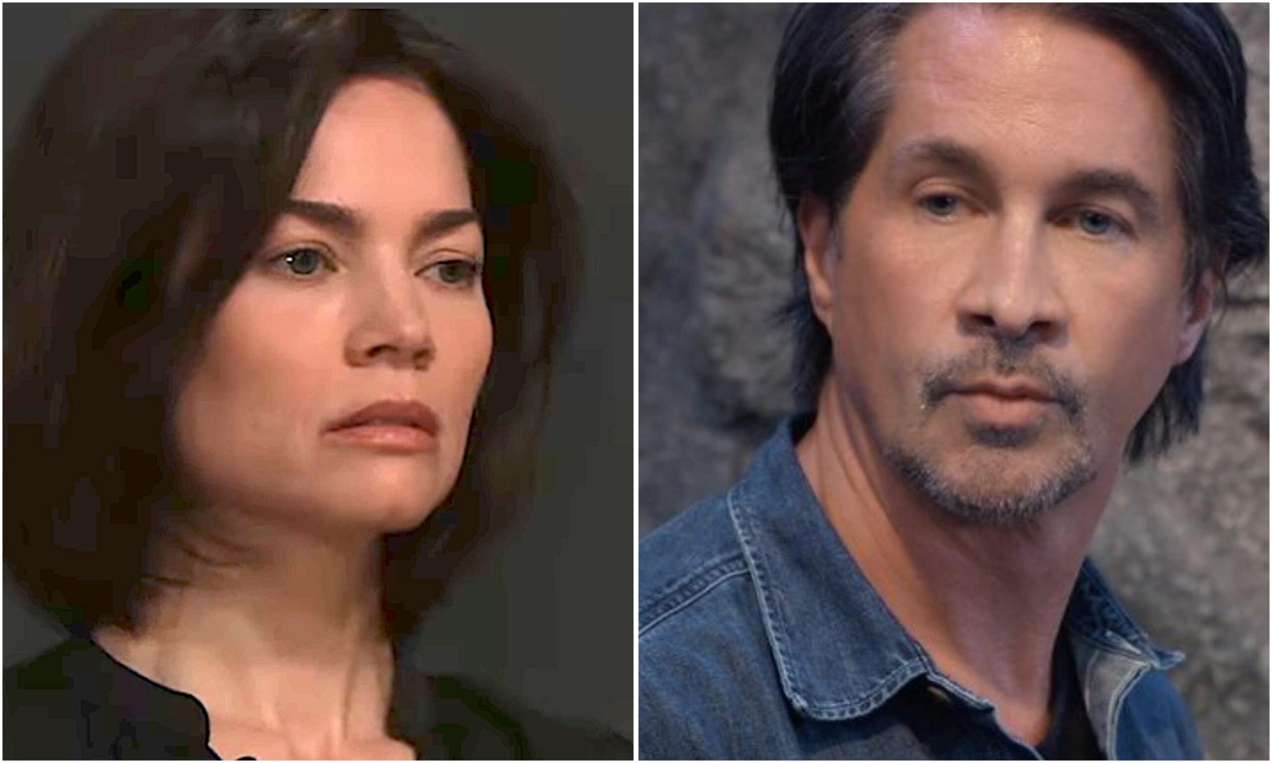General Hospital spoilers featuring a devastated Elizabeth Webber a guilty Hamilton Finn and an unknown woman in a dramatic betrayal scene