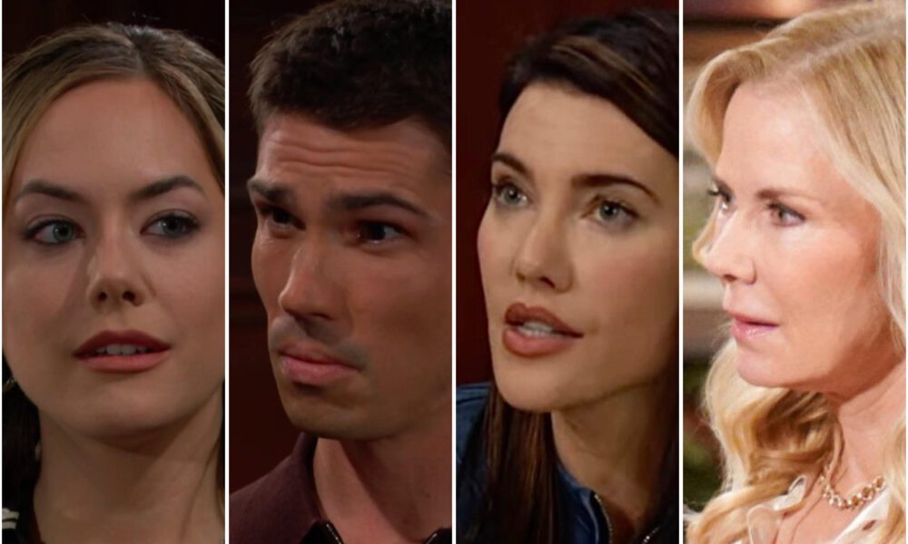 Bold and Beautiful spoilers Hope Logan Finn Finnegan Steffy Forrester love triangle drama