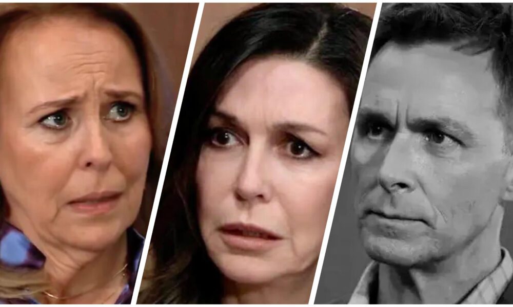 General Hospital Laura Collins seeks information from Anna Devane about Valentin Cassadine