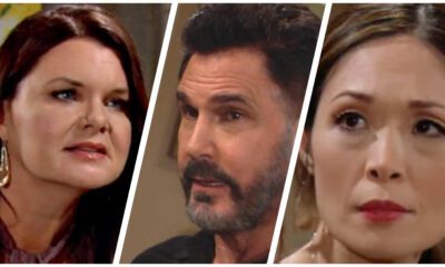 Katie Logan confronts Bill Spencer about Poppy Nozawa on Bold and Beautiful