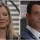 Nina Reeves smiles enigmatically as Drew Cain looks on with interest on General Hospital