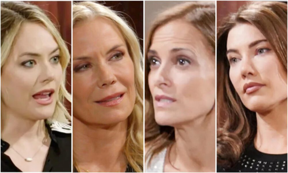 Bold and Beautiful Spoilers Brooke Logan Taylor Hayes explosive confrontation over Hope scandal with Finn tensions boil over