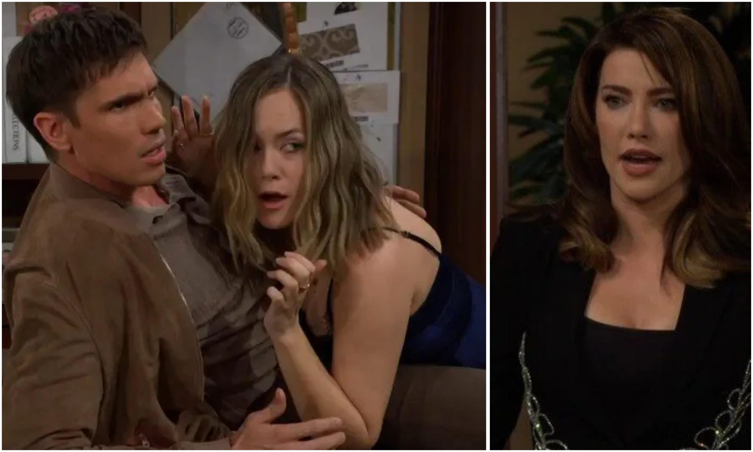 Bold and Beautiful Steffy Forrester confronts Hope Logan and Finn over compromising situation at Forrester Creations