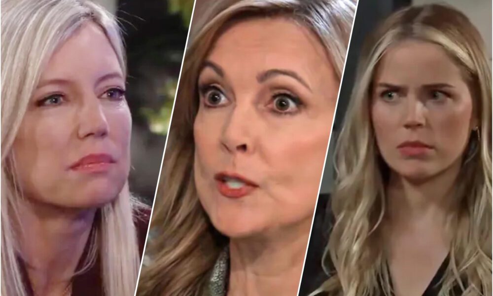 Nina Reeves and Holly Sutton face off over a distraught Sasha on General Hospital