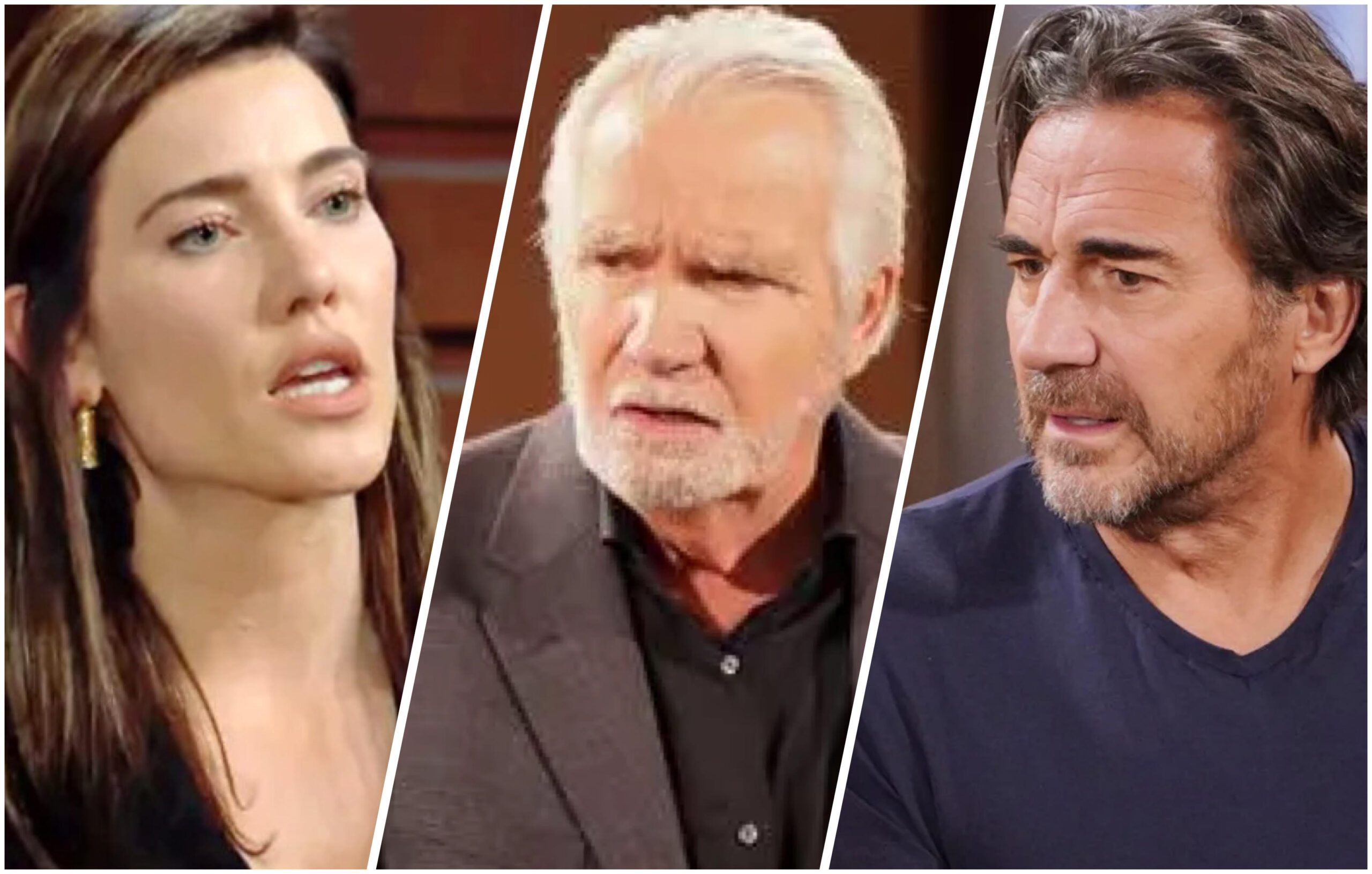 Bold and Beautiful Steffy Forrester confronts Ridge and Eric over business decisions at Forrester Creations