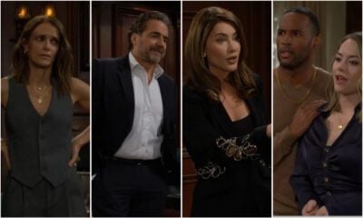 Bold and Beautiful spoilers Ridge Forrester Taylor Hayes and Steffy Forrester unite against Hope Logan at Forrester Creations
