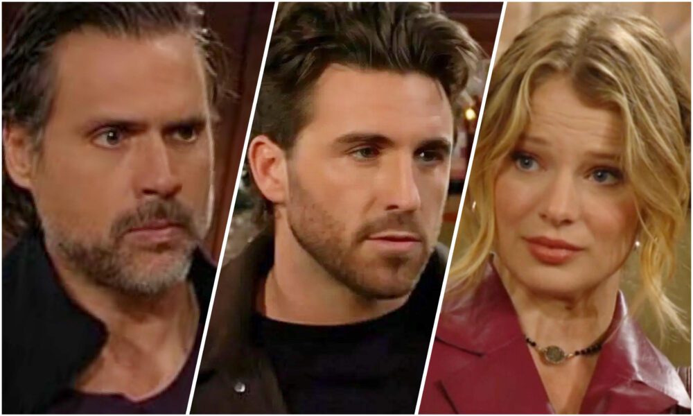 Young and the Restless Nick Newman Chance Chancellor discuss Sharon Newman legal defense Summer Newman opposes alliance1