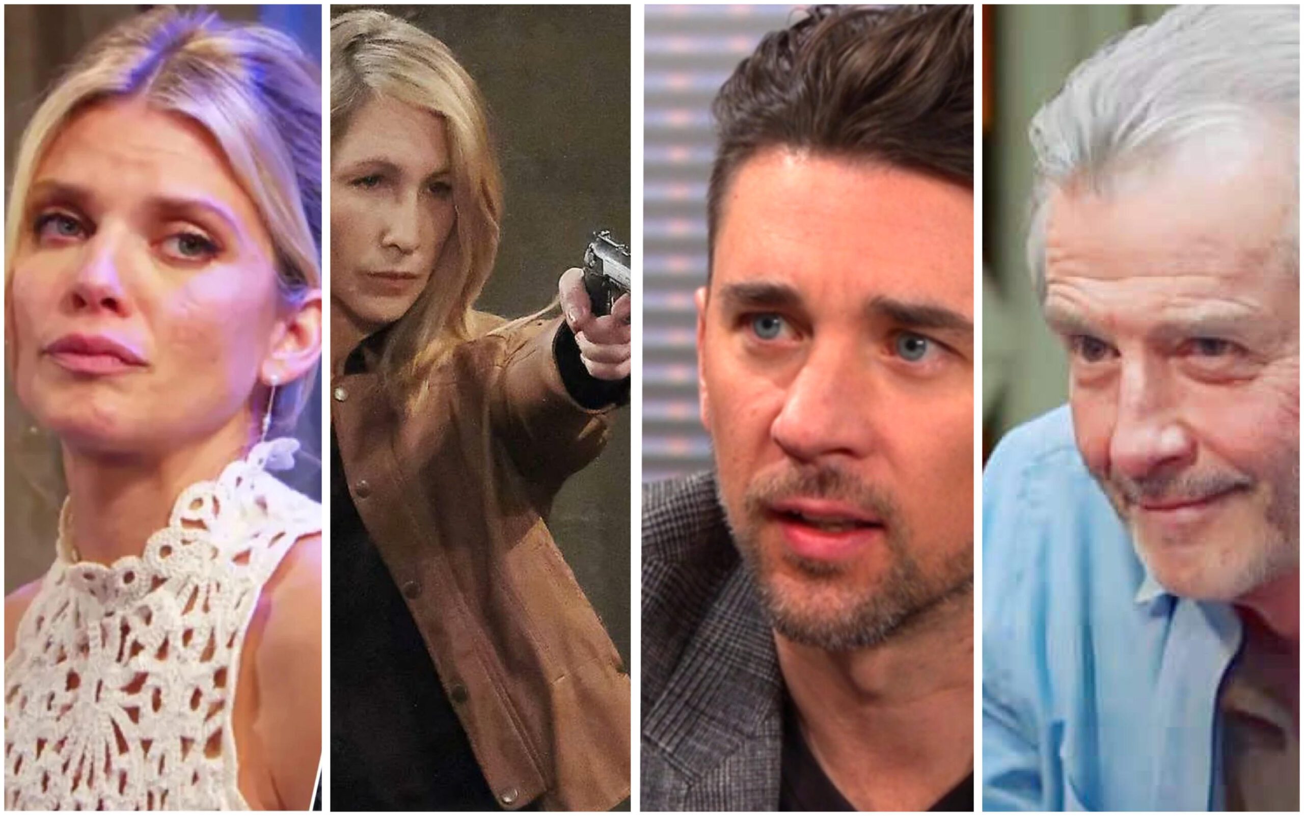 DAYS Cat Greene horrified as mother Catharina holds Chad DiMera at gunpoint Days of our Lives spoilers