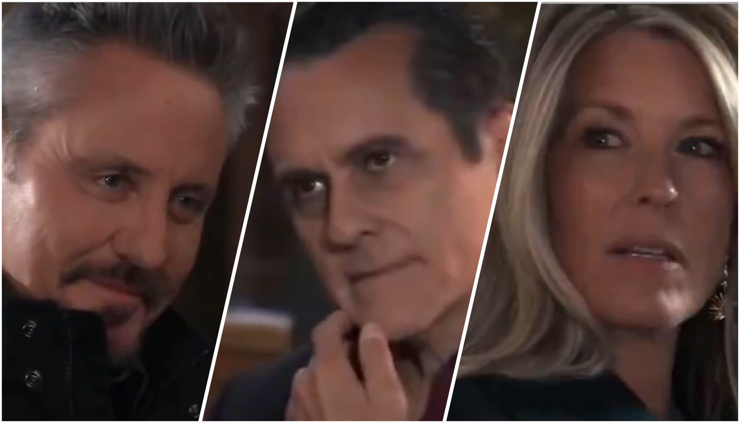 General Hospital spoilers Sonny Corinthos confronts Jack Brennan at Christmas party while Carly Spencer watches worried