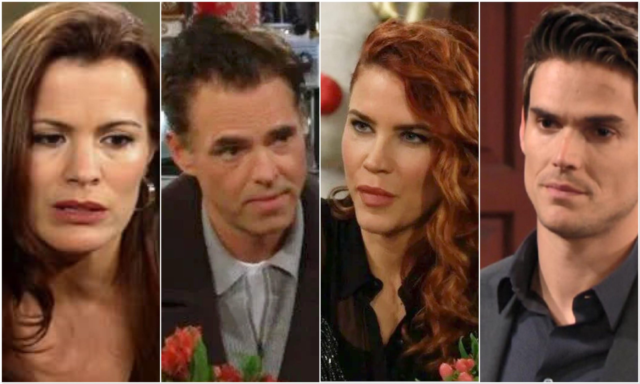 Young and the Restless Sally Spectra and Billy Abbott discuss their past relationships with Adam Newman and Chelsea Lawson