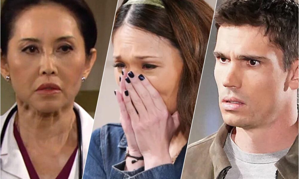Bold Beautiful Li realizes hospital work schedule left Finn Poppy alone together Luna paternity secret