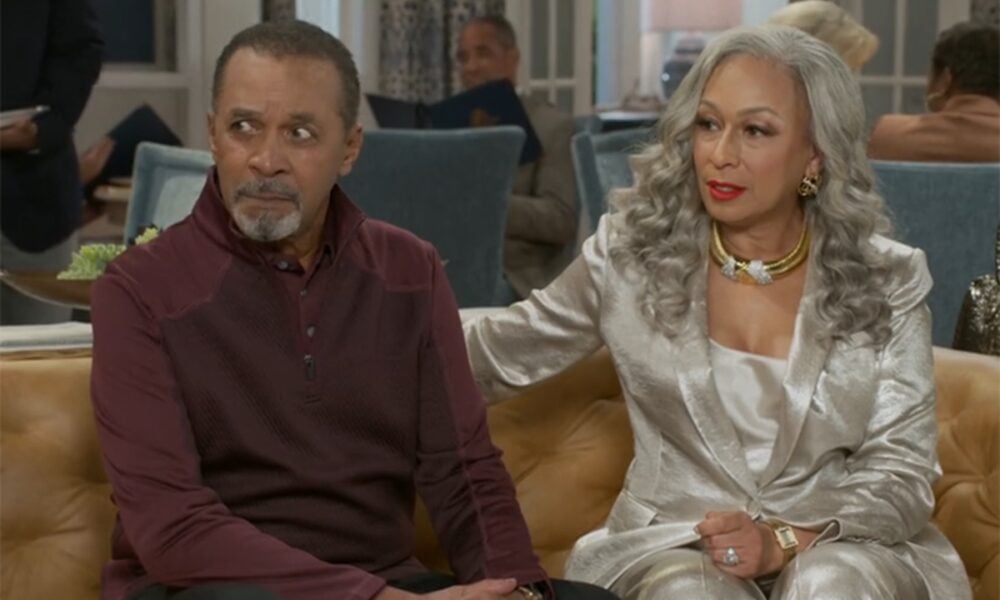 Anita (Tamara Tunie) and Vernon (Clifton Davis) on Beyond the Gates (BTG)