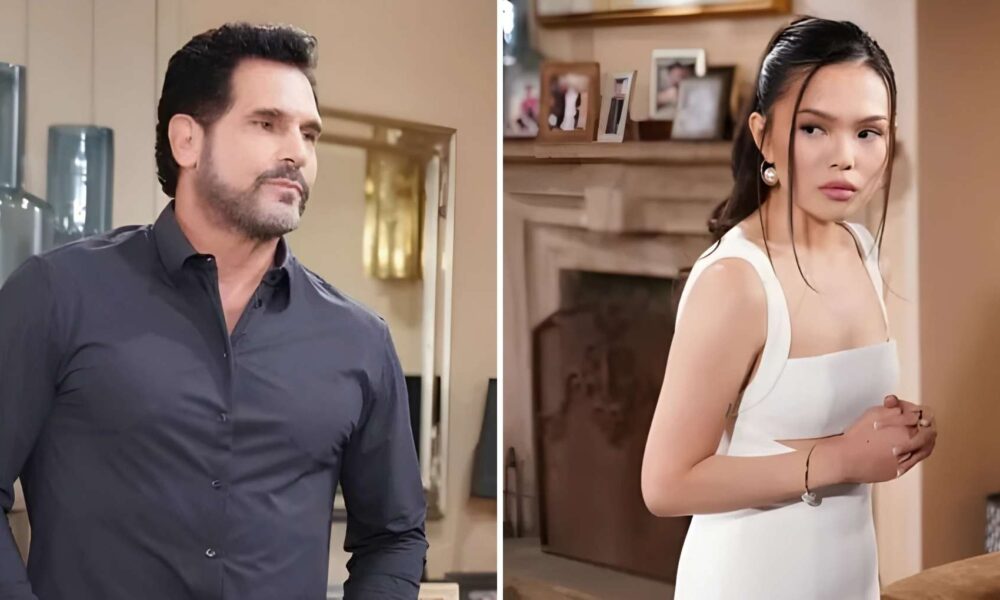 Bold and the Beautiful (B&B) Lisa Yamada as Luna Nozawa and Don Diamont as Dollar Bill Spencer