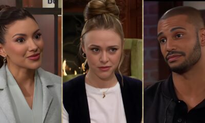 Young and the Restless (Y&R) Audra Charles, Claire Newman, Holden Novak