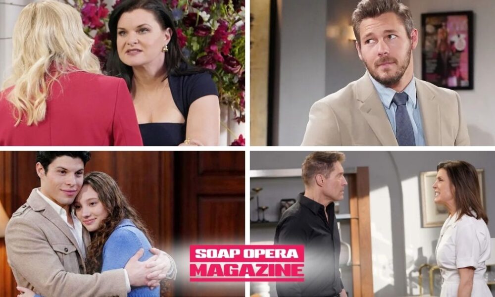 Bold and the Beautiful Spoilers (B&B Spoilers) Katie Logan, Brooke Logan, Liam Spencer, RJ Forrester, Melissa Dylan, Sheila Carter, Deacon Sharpe