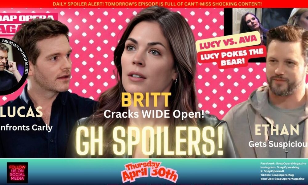General Hospital Spoilers (GH Spoilers) Britt Westbourne, Lucas Spencer, Ethan Lovett