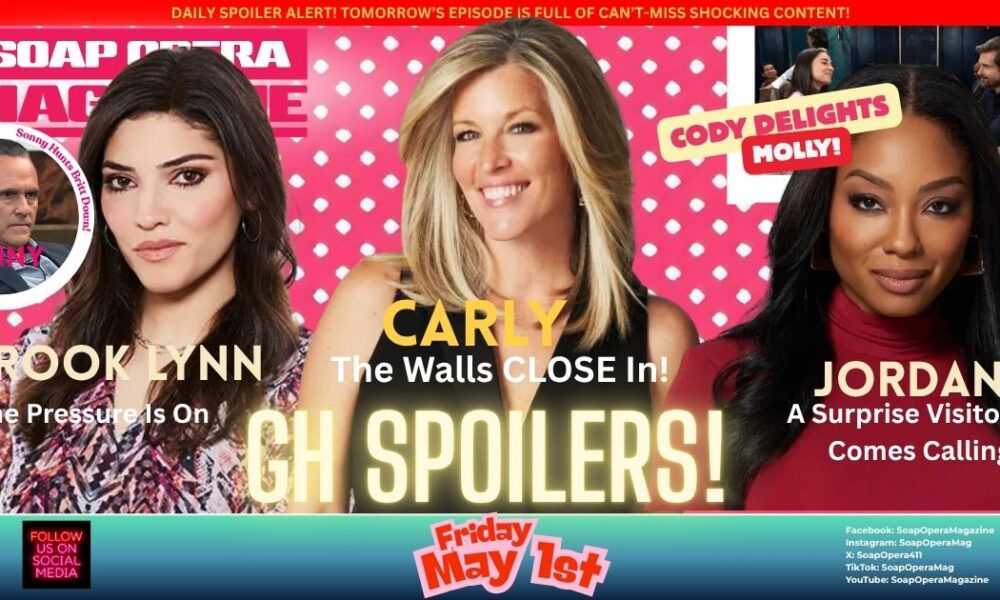 General Hospital Spoilers (GH Spoilers) Sonny Corinthos, Brook Lynn Quartermaine, Carly Spencer, Jordan Ashford