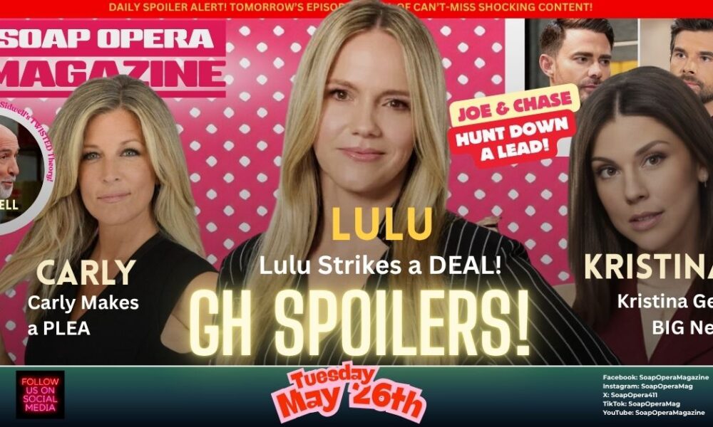 General Hospital Spoilers (GH Spoilers) Lulu Spencer May 26