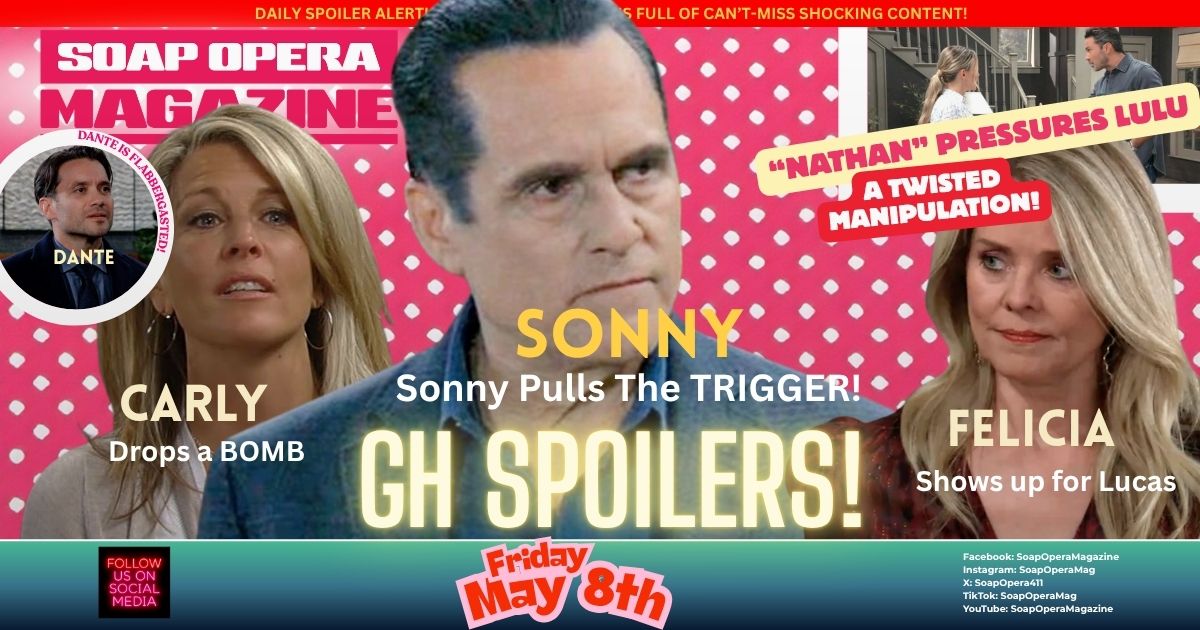 General Hospital Spoilers (GH Spoilers) Sonny Corinthos, Carly Spencer, Felicia Scorpio