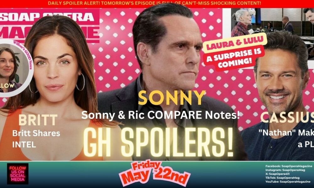 General Hospital Spoilers (GH Spoilers) Sonny Corinthos May 22