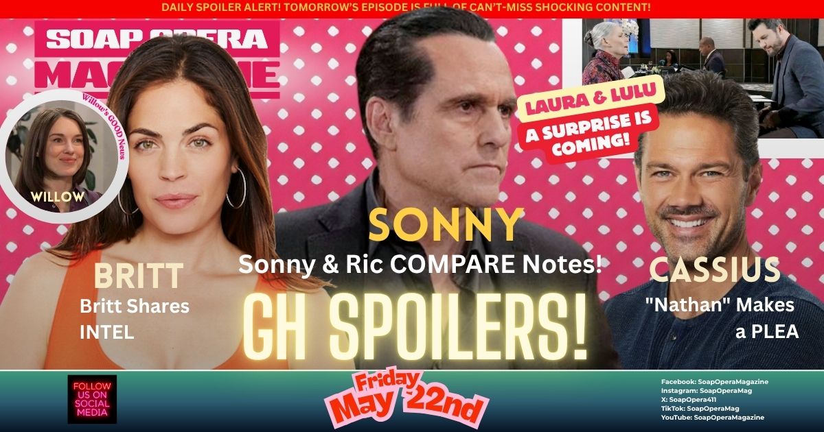 General Hospital Spoilers (GH Spoilers) Sonny Corinthos May 22