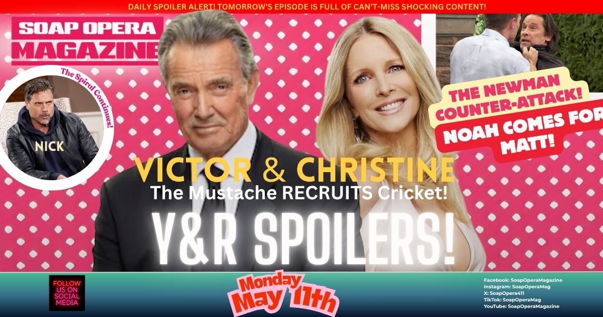 Young and the Restless Spoilers (Y&R Spoilers) Victor Newman, Christine Blair