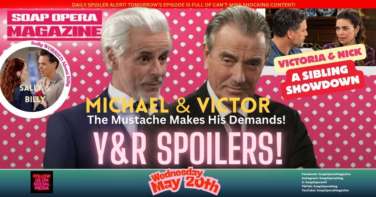 Young and the Restless Spoilers (Y&R Spoilers) Victor Newman, Michael Baldwin