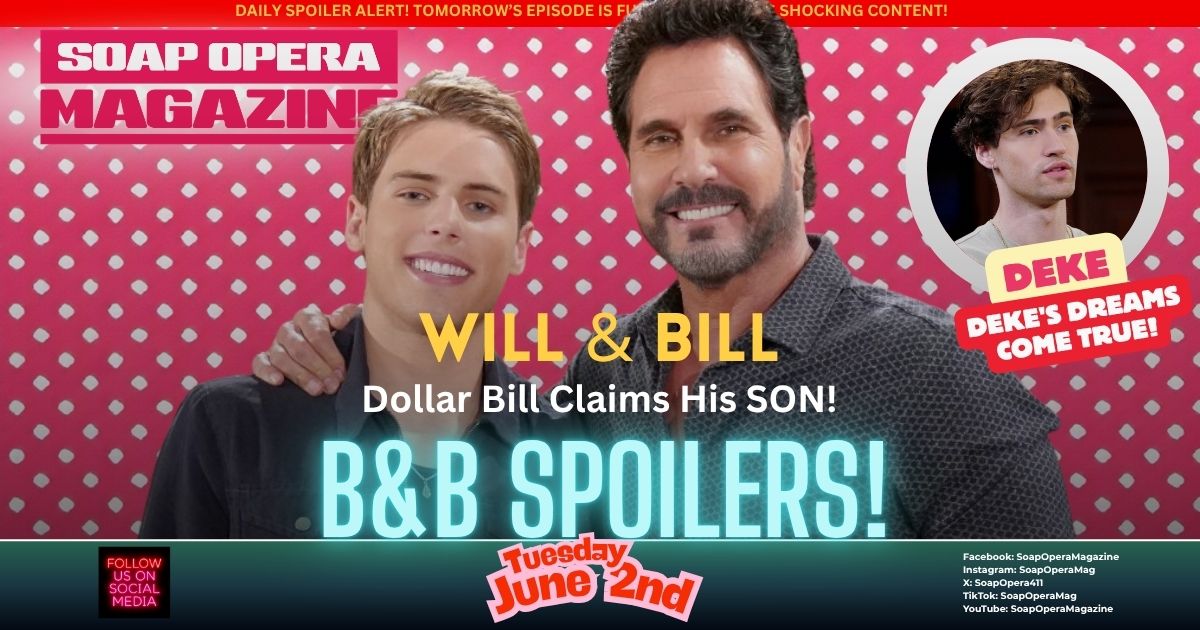 Bold and the Beautiful Spoilers (B&B Spoilers) Bill Spencer June 2