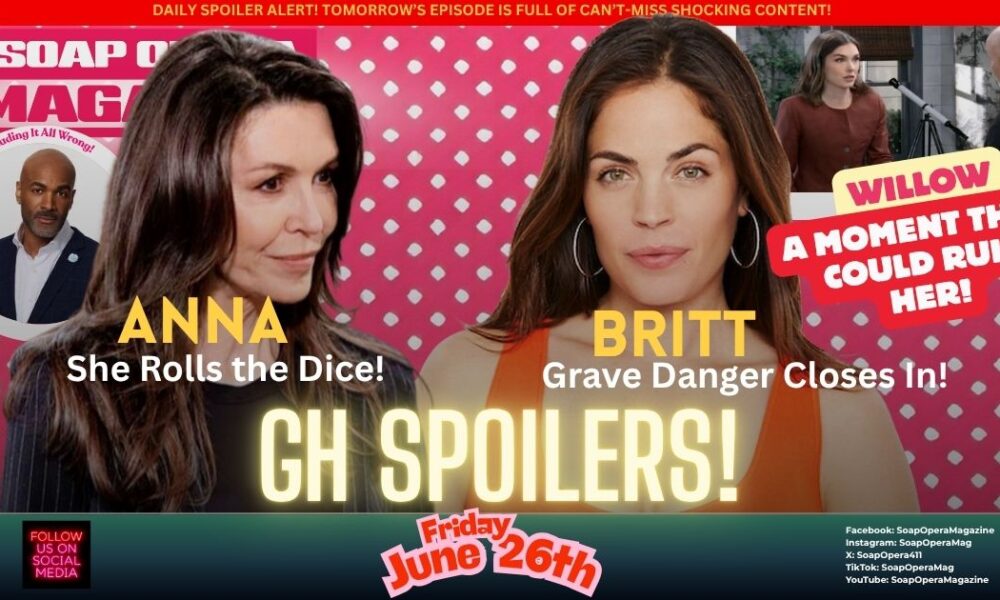 General Hospital Spoilers (GH Spoilers) Anna Devane June 26