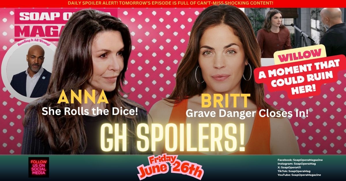 General Hospital Spoilers (GH Spoilers) Anna Devane June 26