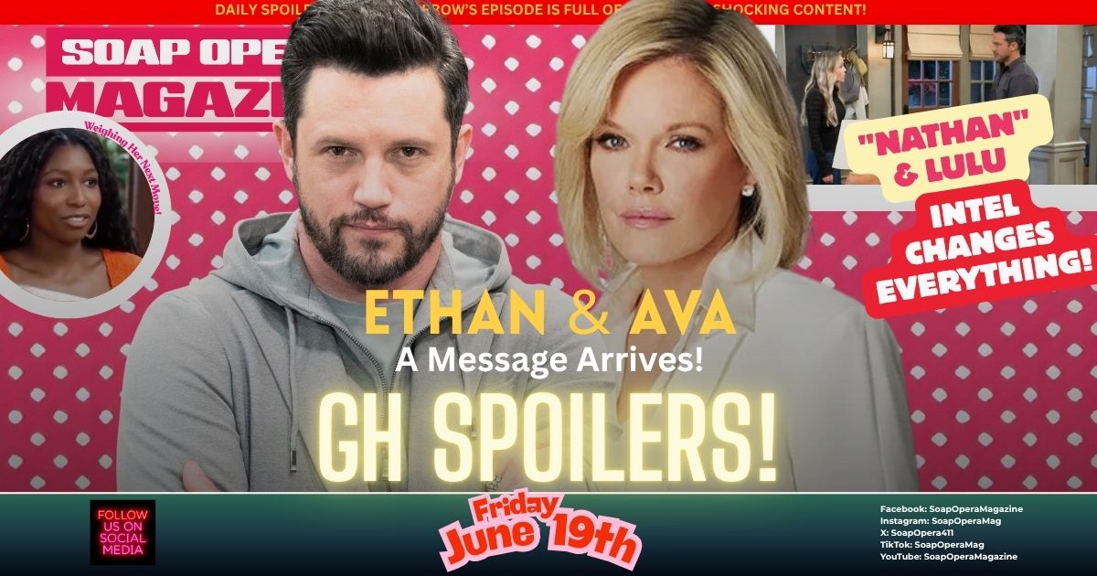 General Hospital Spoilers (GH Spoilers) Ava Jerome June 19