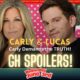 General Hospital Spoilers (GH Spoilers) Carly Spencer, Lucas Jones June 3