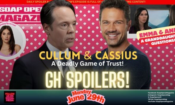 General Hospital Spoilers (GH Spoilers) Cassius Faison June 29