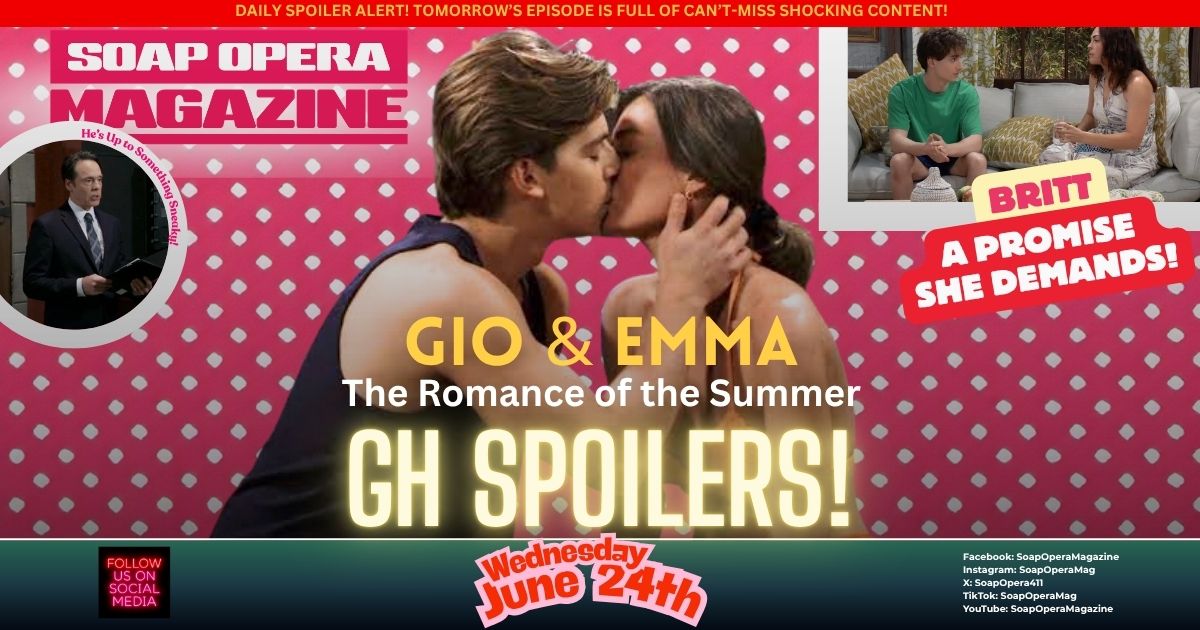 General Hospital Spoilers (GH Spoilers) Gio Palmieri June 24