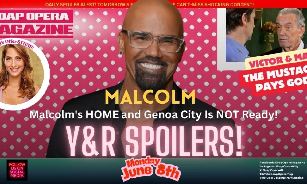 Young and the Restless Spoilers (Y&R Spoilers) Malcolm Winters June 8
