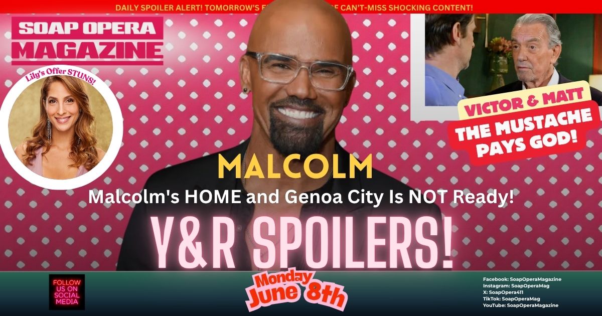 Young and the Restless Spoilers (Y&R Spoilers) Malcolm Winters June 8