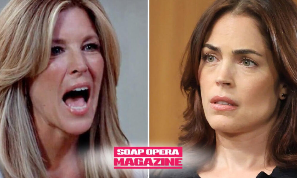 Britt Westbourne faces off with Carly Spencer over Bobbie's apartment on General Hospital
