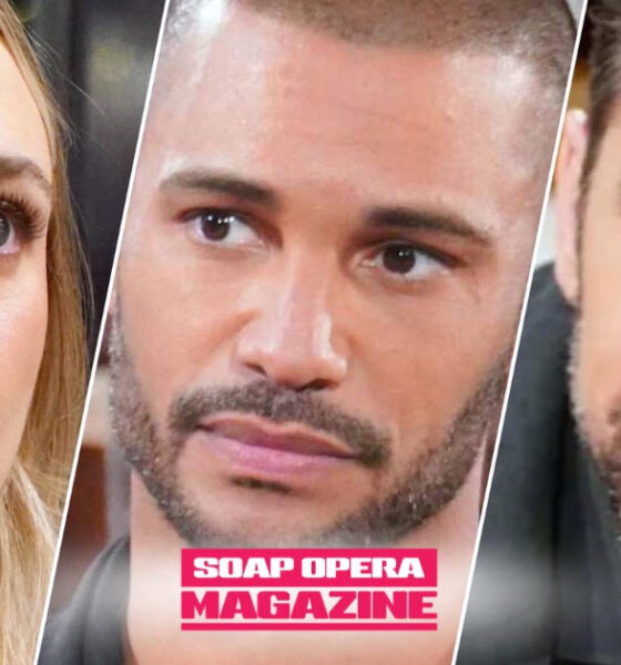 Claire Newman looks worried as Holden Novak takes a Chancellor job from Cane Ashby on Young and the Restless