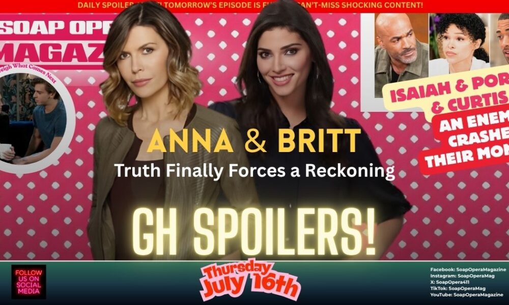 General Hospital Spoilers (GH Spoilers) Anna Devane July 16