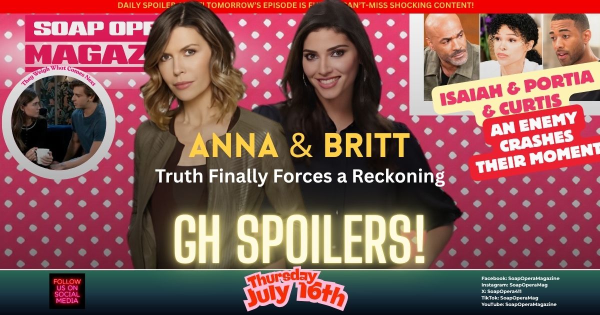 General Hospital Spoilers (GH Spoilers) Anna Devane July 16