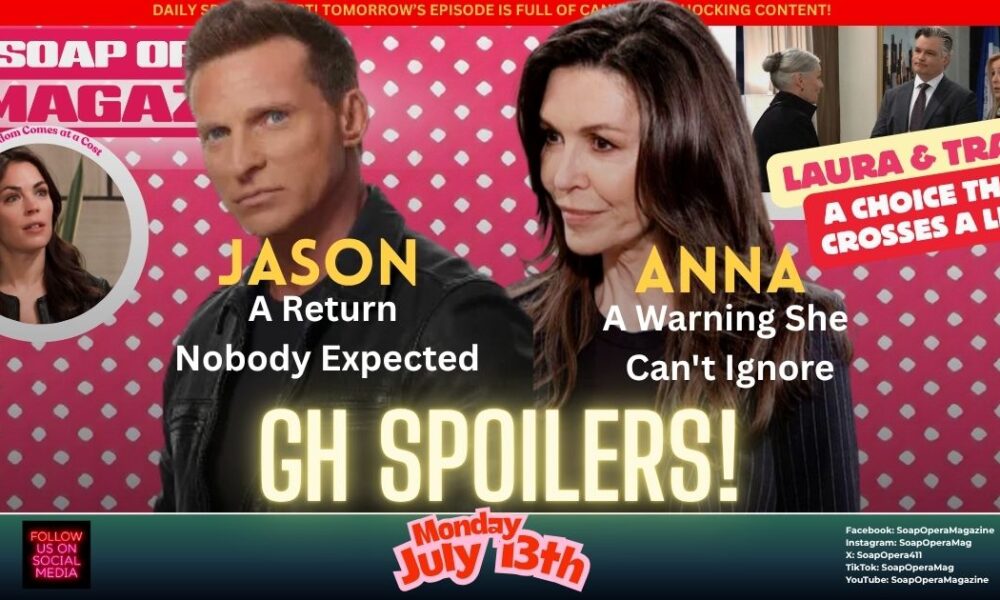 General Hospital Spoilers (GH Spoilers) Jason Morgan July 13