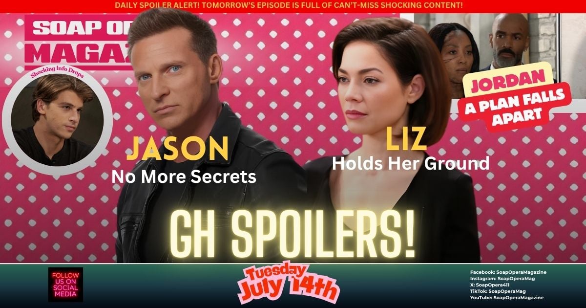 General Hospital Spoilers (GH Spoilers) Jason Morgan July 14
