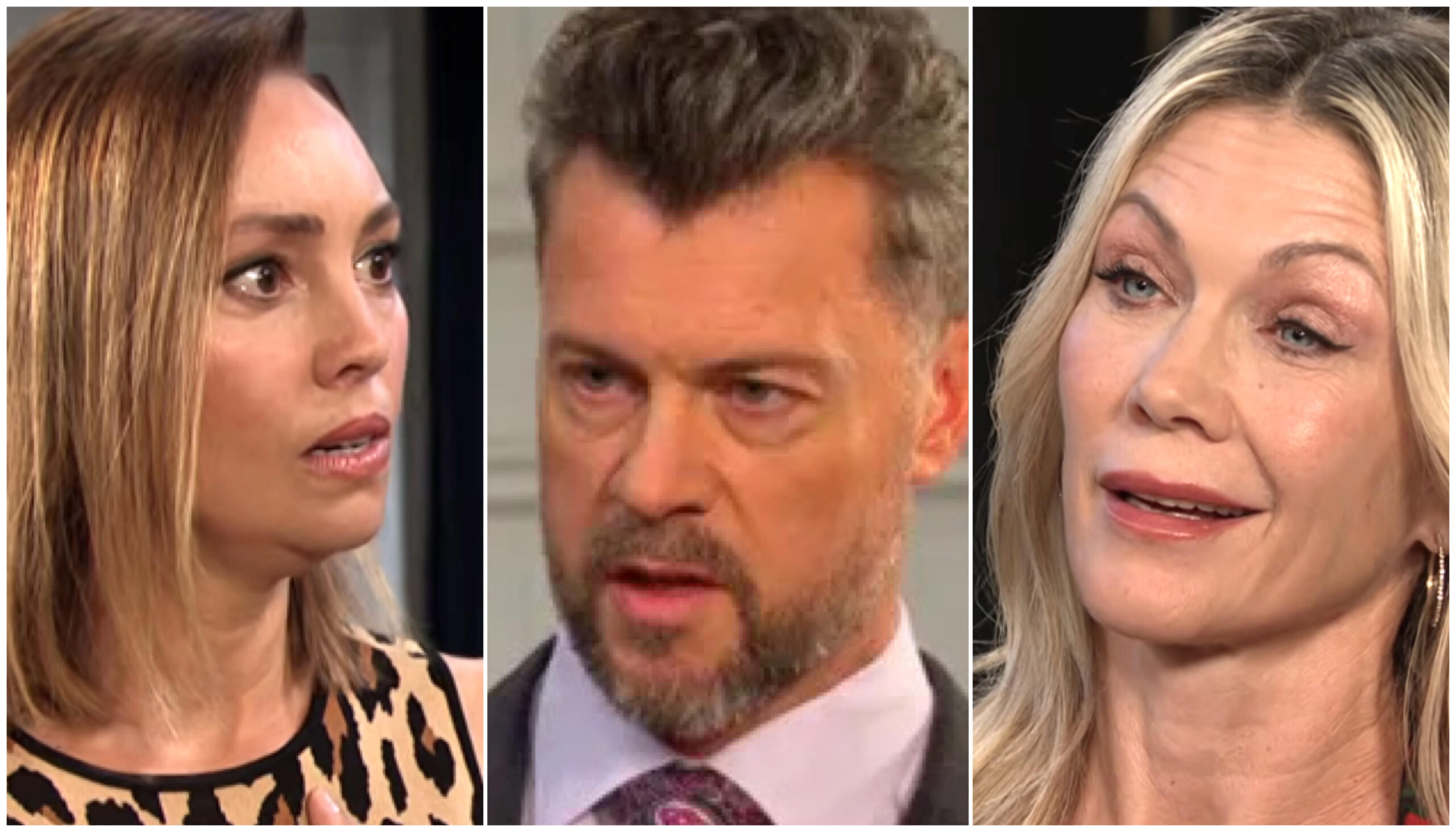 Gwen Rizczech braces against EJ DiMera on Days of Our Lives